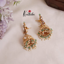 Trendy AD Victorian Necklace with White Beads NC2048
