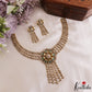 Pretty Floral Motifs CZ Victorian Necklace NC3167