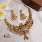 Premium Temple Lakshmi Necklace with Golden beads NC1834