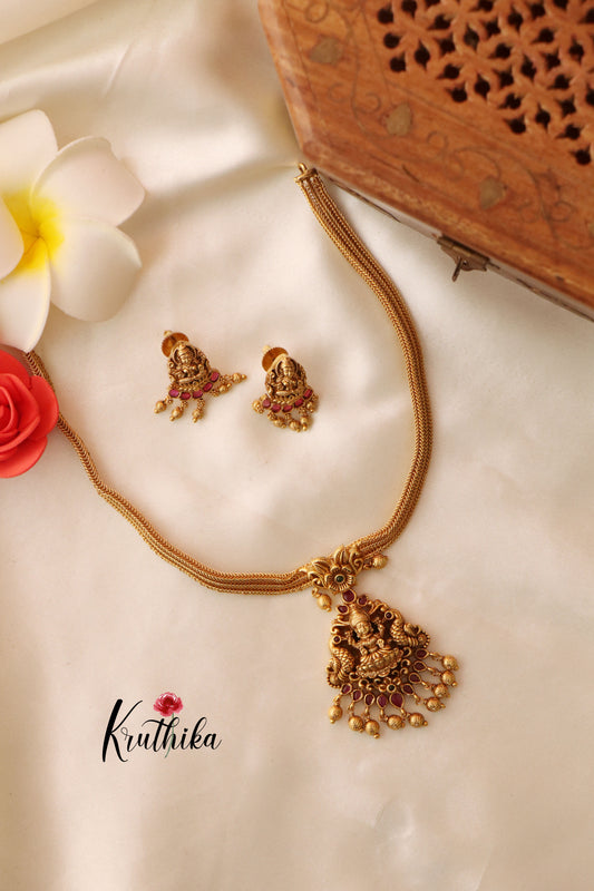 Pretty Peacock Lakshmi Chain Set NC1283