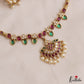 Elegant Leaf Motifs Jadau Hasli Necklace With Pearl Drops NC3008 (Available In 2 Colors)