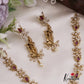 Elegant Lord Krishna Motifs Kemp Necklace With Pearl Drop NC2666