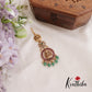 Stunning Antique Lakshmi Kemp Maang Tikka With Pearl And Bead Drops MT329 (Available In 2 Colors)