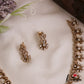 Pretty Floral Motifs Gold-Tone AD Necklace NC2992
