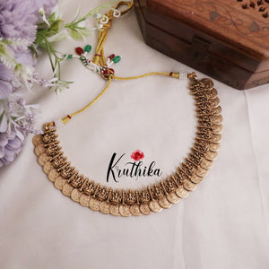 Elegant Temple Lakshmi Devi Coin/Bottu Necklace NC2018