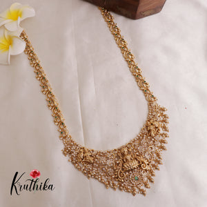 Gorgeous AD cutwork Lakshmi Haaram  LH1825