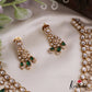 Elegant Teardrop AD Victorian Moissanite Necklace NC2667 (Available In 2 Colors)