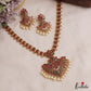 Beautiful Peacock Motifs Jadau Necklace With Pearl Drops NC3038