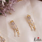 Elegant Floral Motifs Multi Layered Gold-Tone AD Necklace NC3168