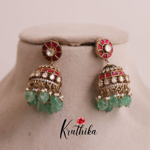 Elegant Jadau Jhumkas E497
