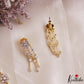 Elegant Floral Motifs Multi Layered Gold-Tone AD Necklace NC3168