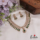Elegant Teardrop AD Victorian Moissanite Necklace NC2667 (Available In 2 Colors)