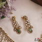Sparkling Teardrop Motifs Gold-Tone AD Victorian Choker NC3021 (Available In 2 Colors)