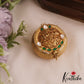 Beautiful Antique Elephant Motifs Kumkum Box K23 (Available In 4 Colors)
