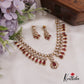 Elegant Teardrop AD Victorian Moissanite Necklace NC2667 (Available In 2 Colors)