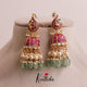 Elegant Peacock Jadau Jhumkas E496