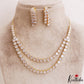 Sparkling Multi Layered Gold-Tone AD Necklace NC3169