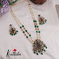 Trendy Temple Lakshmi Pearl Long Haaram with Beads Drops LH1978