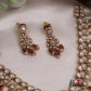 Elegant Teardrop AD Victorian Moissanite Necklace NC2667 (Available In 2 Colors)