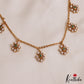 Trendy Floral Motifs Gold-Tone Chain Necklace NC2921