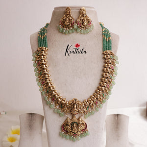 Grand Temple Jadau Beads Haaram LH1841