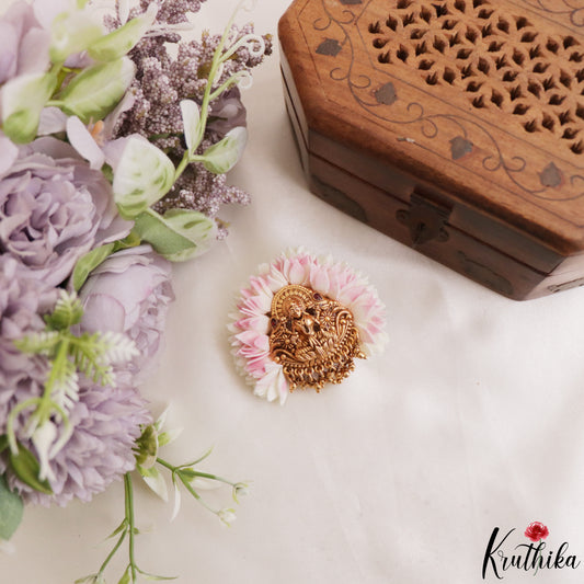 Temple Jada Billa with Realistic Flowers Hair Accessories J449