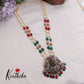 Trendy Temple Lakshmi Pearl Long Haaram with Beads Drops LH1978