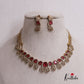 Gracious Peacock AD Victorian Necklace NC2517 (Available In 4 Colours)