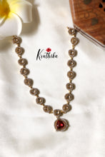 Simple Victorian Necklace-ruby NC1237