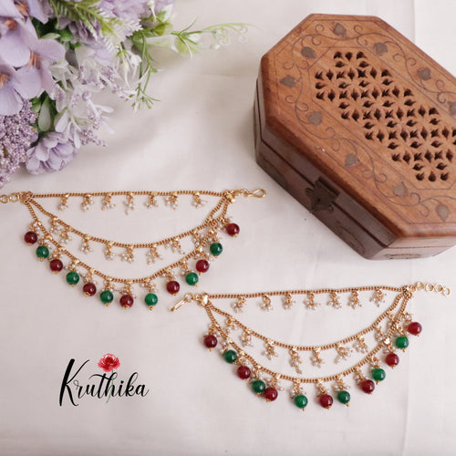 Gorgeous Three Layers Earchains E522 (Available in Two Colours)