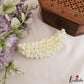 Real look-alike white flowers with attached hair clip G18