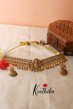 Stunning Lakshmi Chocker with Golden Beads NC1302