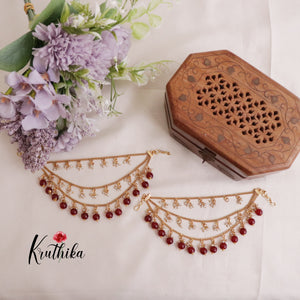 Gorgeous Three Layers Earchains E522 (Available in Two Colours)