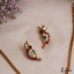 Classic Floral Mango Motifs Jadau Necklace With Pearl Drops NC3035