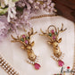 Stunning Deer Motifs CZ Victorian Necklace NC3151 (Available In 4 Colors)
