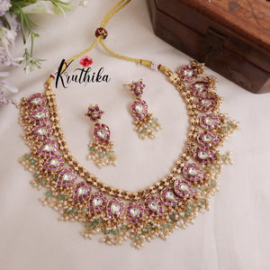 Grand Contemporary Kundan Jadau Guttapoosalu Necklace NC2050