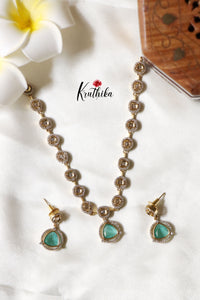 Simple Victorian Necklace-Mint Blue NC1237