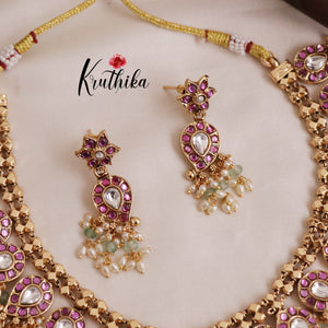 Grand Contemporary Kundan Jadau Guttapoosalu Necklace NC2050