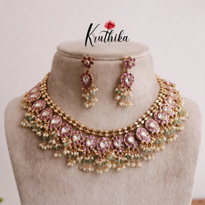 Grand Contemporary Kundan Jadau Guttapoosalu Necklace NC2050