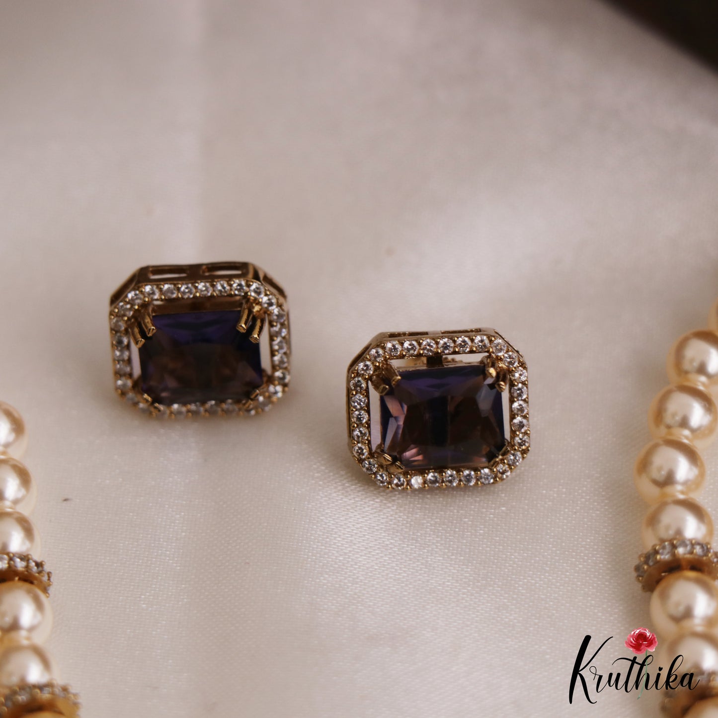 Elegant Multi Pearl Strand CZ Victorian Choker NC3130 (Available In 5 Colors)