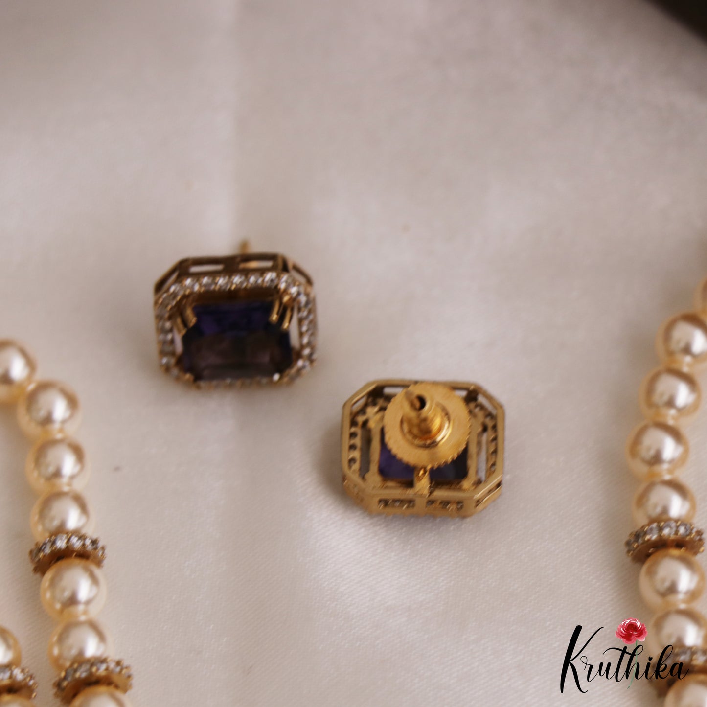 Elegant Multi Pearl Strand CZ Victorian Choker NC3130 (Available In 5 Colors)