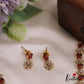 Sparkling AD Floral Motifs Victorian Necklace NC2792 (Available In 4 Colors)