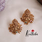 Beautiful Temple Lakshmi Design Jhumkas E427 (Available in 3 Colours)
