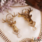 Stunning Deer Motifs CZ Victorian Necklace NC3151 (Available In 4 Colors)