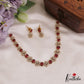 Sparkling AD Floral Motifs Victorian Necklace NC2792 (Available In 4 Colors)