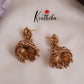 Beautiful Temple Lakshmi Design Jhumkas E427 (Available in 3 Colours)