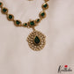 Classic Square Teardrop Motifs AD Necklace NC2959