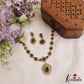 Classic Square Teardrop Motifs AD Necklace NC2959