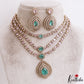Stunning Teardrop Motifs CZ Victorian Necklace NC3170
