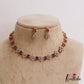 Sparkling AD Floral Motifs Victorian Necklace NC2792 (Available In 4 Colors)
